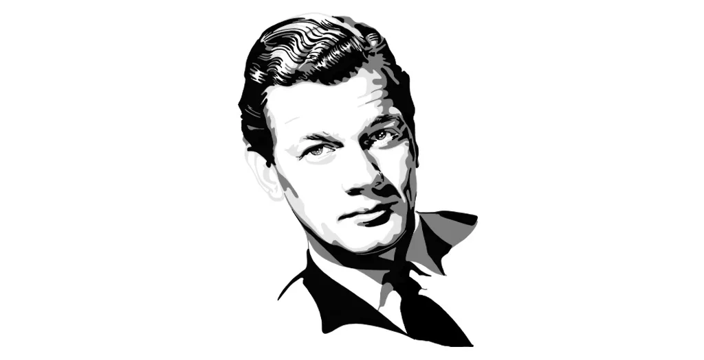 Black and White Portrait of Hollywood actor Joseph Cotten by Kate Westworth