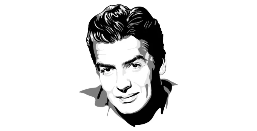 Portrait of actor Victor Mature by Kate Westworth